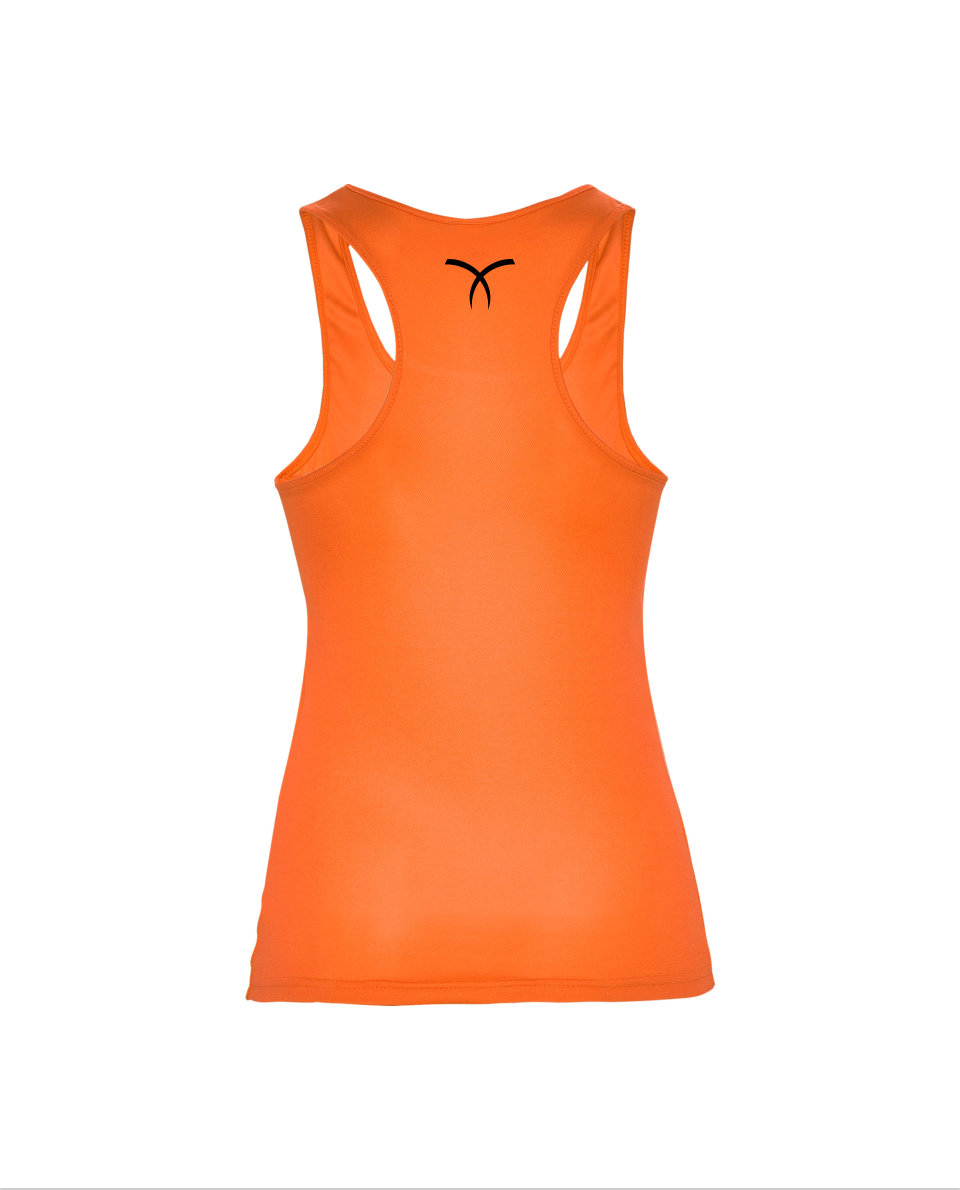 Doxoc Collection  Camiseta tirantes Mujer Breath Cross Naranja